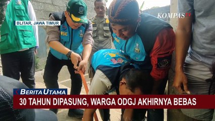 ODGJ di Blitar Dipasung Selama 30 Tahun, Akhirnya Dibebaskan Dinas Sosial