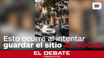 Esto ocurre al intentar guardar el sitio al coche