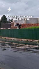Tempestade deixa estragos em Novo Hamburgo
