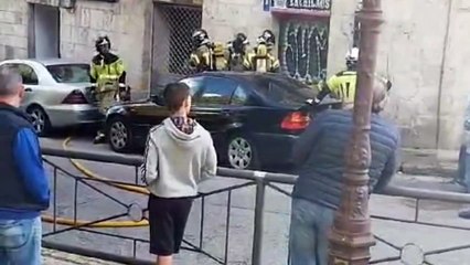 Susto en Burgos por el humo que salía de la taberna mexicana de la calle Trinidad