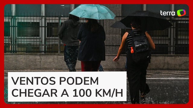 INMET emite alerta vermelho de tempestade para o RS por passagem de ciclone extratropical