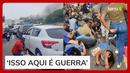 Caos no RJ: vídeos mostram desespero de moradores durante tiroteio na Avenida Brasil