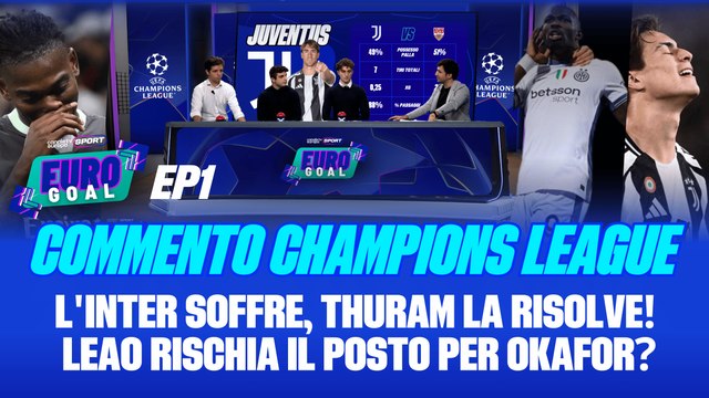 EuroGoal - EP1 | Commento #Champions | Thuram salva l'#inter! #Leao rischia il posto per Okafor?
