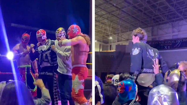 GP de México: Carlos Sainz y Charles Leclerc muestran sus habilidades para la Lucha Libre