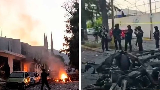 Guanajuato: Estalla coche bomba frente a Secretaría de Seguridad Pública en Acámbaro