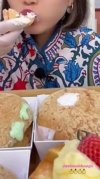 #76 Desserts Mukbang ASMR || Cream puffs, Mochi, Tart... #asmr #mukbang #dessert #justmukbangs
