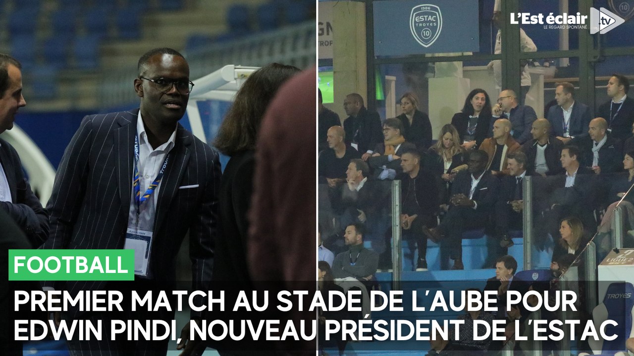 Première au Stade de l’Aube pour Edwin Pindi, nouveau président de l'Estac, lors de la défaite contre le Paris FC (0-3)