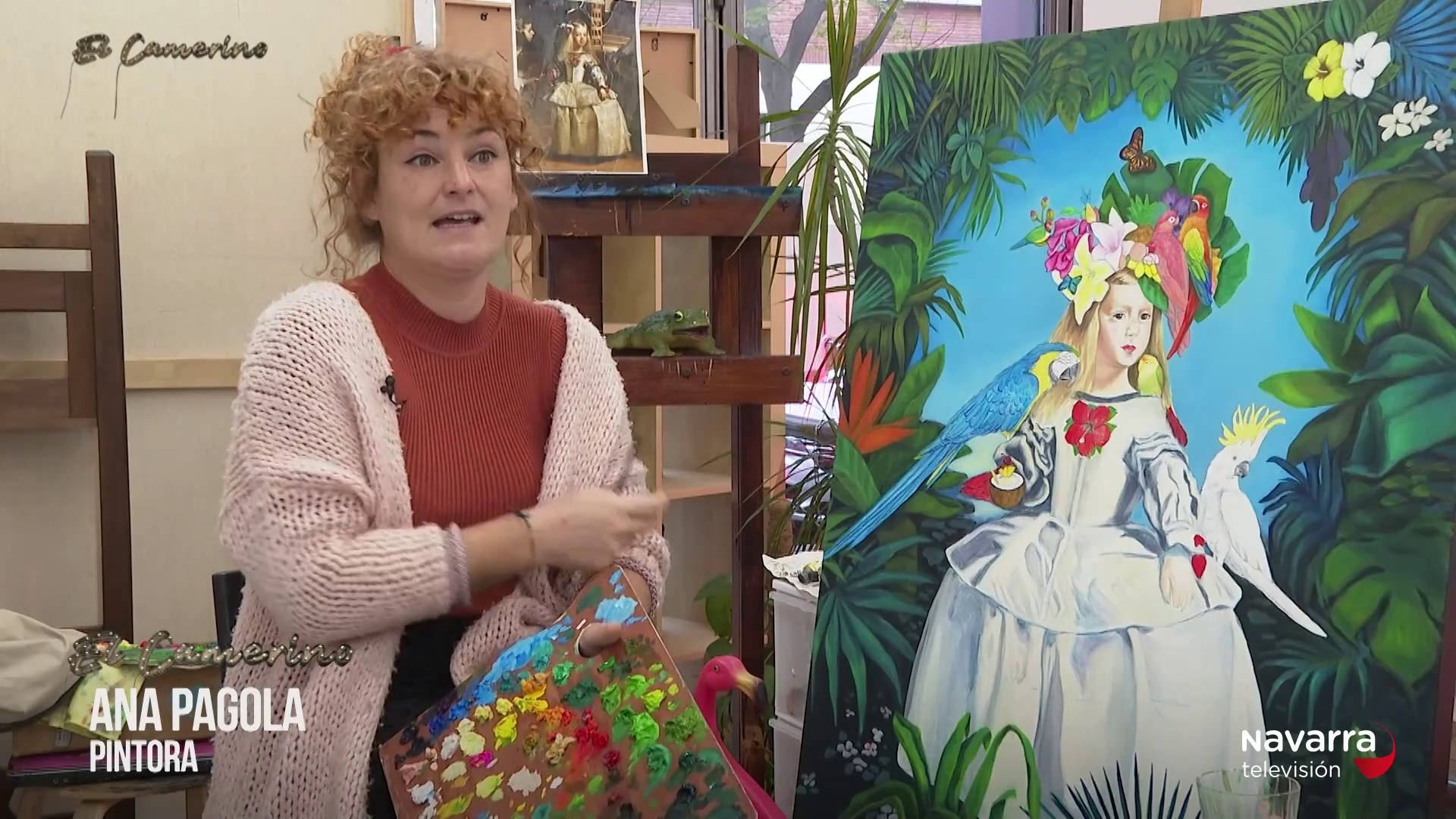 Ana Pagola reinterpreta a Velázquez en su taller de estudio creativo