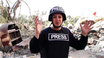 CNN TÜRK BEYRUT'TAN AKTARIYOR: İsrail 10 katlı binayı böyle vurdu!