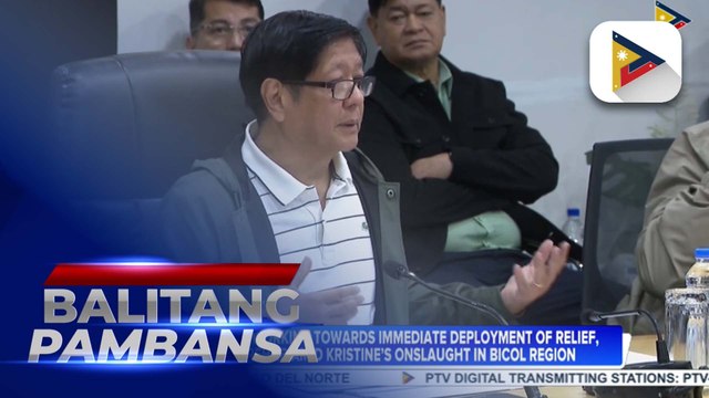 Marcos admin working towards immediate deployment of relief, recovery, rehab amid Kristine’s onslaught in Bicol Region