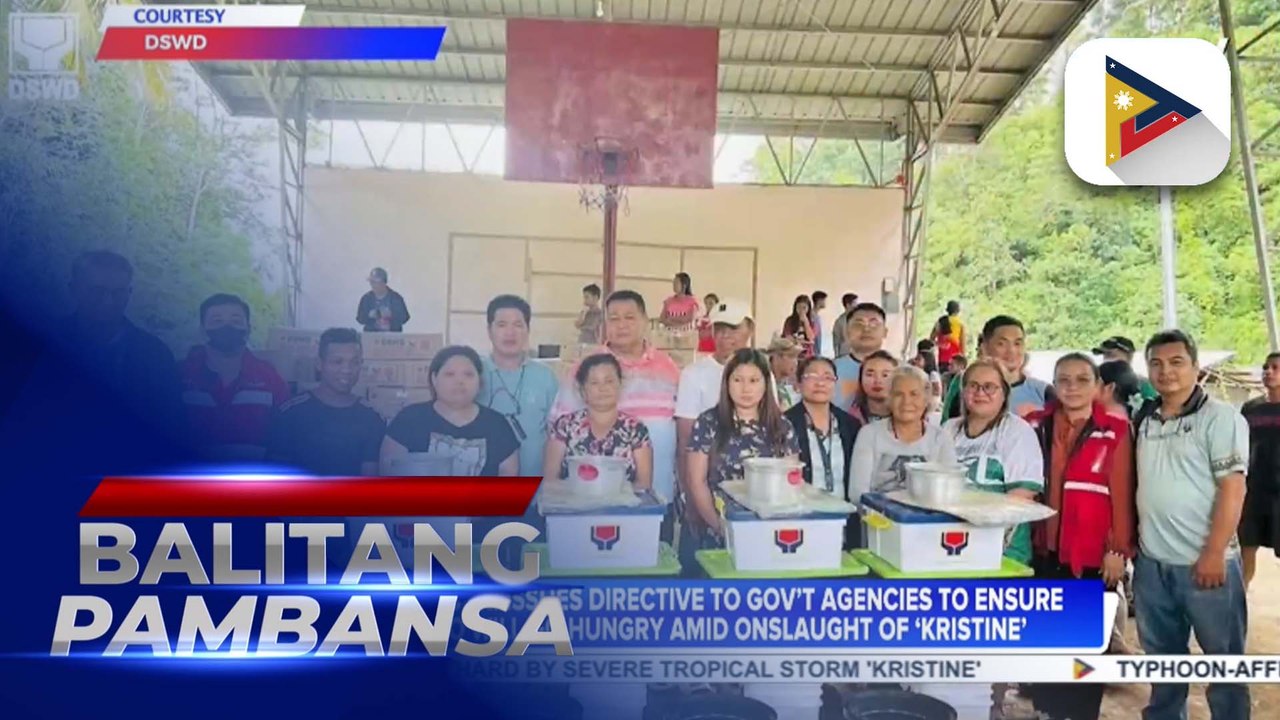 PBBM issues directive to gov’t agencies to ensure no Filipino will go hungry amid onslaught of #KristinePH