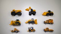 Learn about Construction Vehicles with Toys - Dump Truck, Excavator, Bulldozer, Backhoe, Road Roller