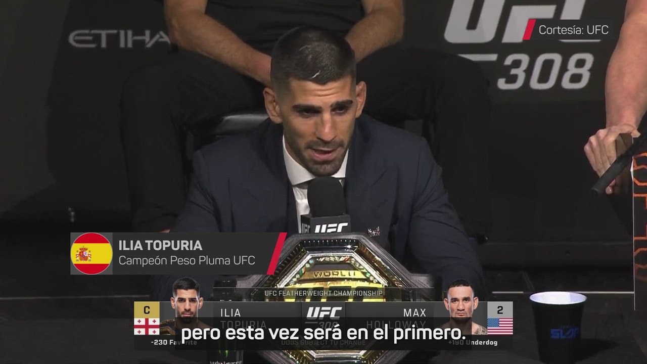 ILIA TOPURIA vs. MAX HOLLOWAY, rueda de prensa PREVIA del UFC 308