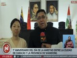 Caracas y Shandong celebran 1° Aniversario del día de la amistad entre ambas ciudades