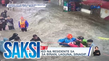 Mga stranded na residente sa 2 barangay sa Biñan, Laguna, sinagip | Saksi
