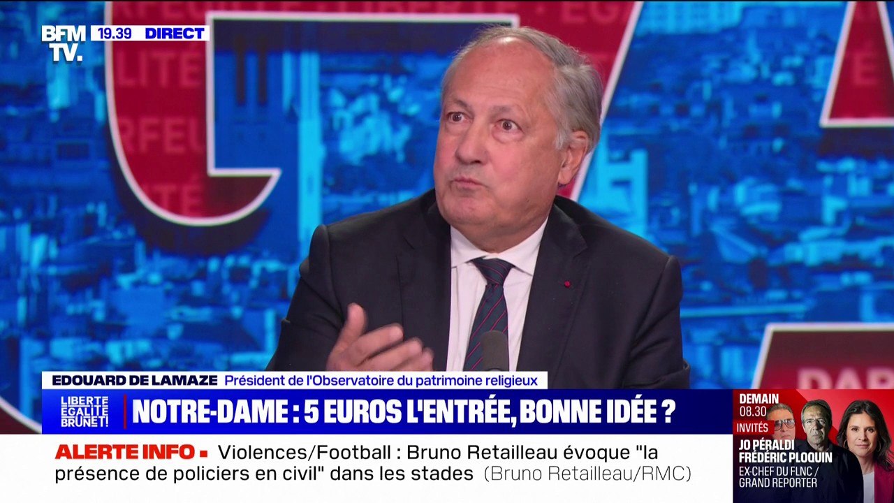 Entrée payante de Notre-Dame de Paris: "La réponse" au "patrimoine en déshérence", pour Édouard de Lamaze (Observatoire du patrimoine religieux)