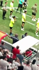 لحظة مراجعة أمين عمر لهدف الجزيري.. وانفعال شيكابالا على دكة بدلاء الزمالك #كأس_السوبر_المصري  