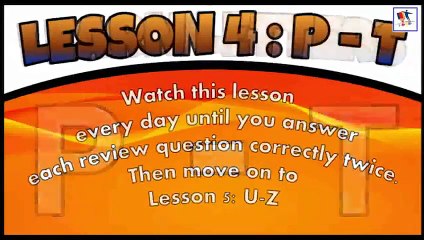 Recognizing Capital Letter (P To T)