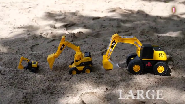 Learn Sizes with Construction Vehicles - Small Medium Large | Dump Truck, Excavator, Tractor