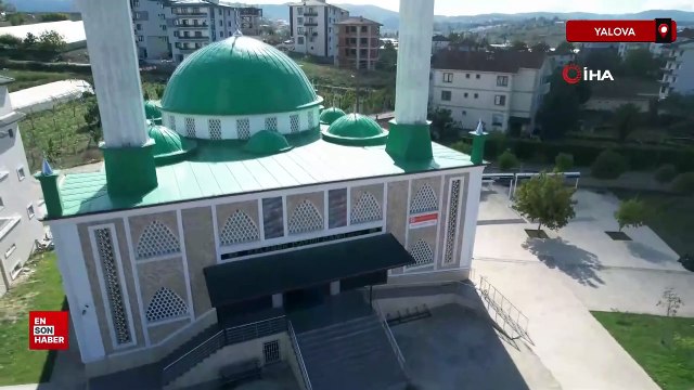 Yalova'da camiden yangın söndürme tüpü çaldılar