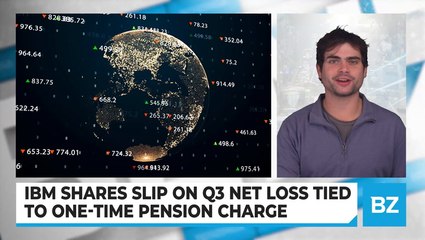 IBM Shares Slip On Q3 Net Loss Tied To One-Time Pension Charge