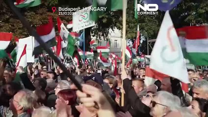 Download Video: تظاهرات مخالفان دولت اوربان در سالروز انقلاب ضد کمونیستی مجارستان