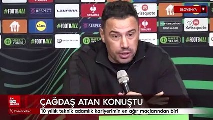 Çağdaş Atan: 10 yıllık teknik adamlık kariyerimin en ağır maçlarından biri