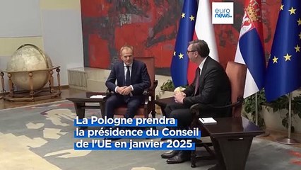 Donald Tusk à déclaré soutenir l'adhésion de la Serbie à l'UE