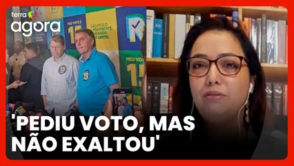 ‘Bolsonaro fez discurso breve e objetivo’, diz repórter sobre 1ª aparição do ex-presidente com Nunes