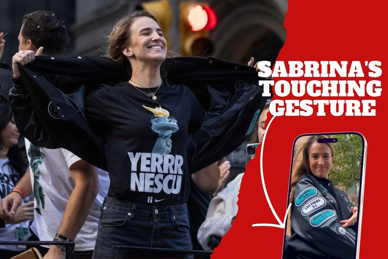 Sabrina Ionscu's touching gesture that set New York Liberty fans