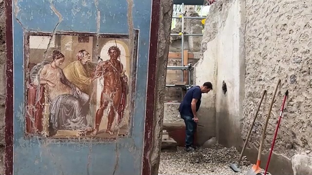 Pompeya descubre frescos de hace más de 2.000 años en muy buen estado de conservación