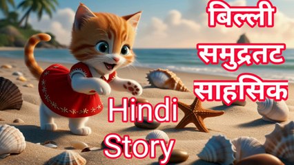 Cat Seaside Adventure , Hindi New Children Story, Very Nice Hindi Stories ❤️️️