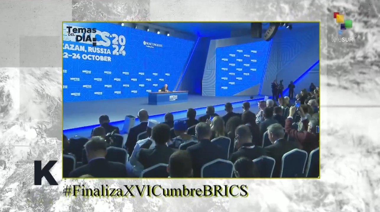 Temas del Día 24-10: Pdte. Vladímir Putin ratificó que los BRICS continuarán la discusión de la lista de estados socios