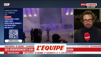 Des tensions entre supporters à la sortie du stade après Lyon-Besiktas - Foot - Ligue Europa