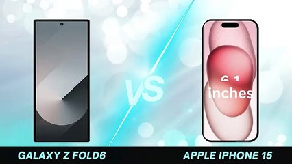 Samsung Galaxy Z Fold6 vs Apple iPhone 15