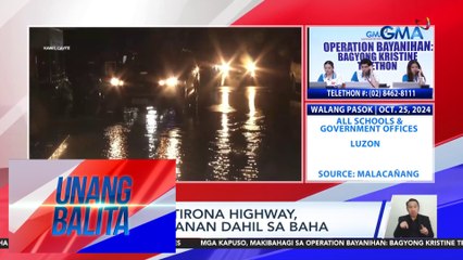 Bahagi ng Tirona Highway, hindi madaanan dahil sa baha | Unang Balita