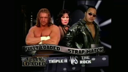 Triple H w/Chyna vs The Rock Fully Loaded Strap Match Number One Contenders Match Fully Loaded 25/7/99