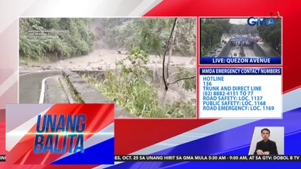 Isang bahagi ng junction sa Talubin-Barlig-Natonin-Paracelis-Calaccad Road, hindi madaanan dahil sa mudslide at rockslide | Unang Balita