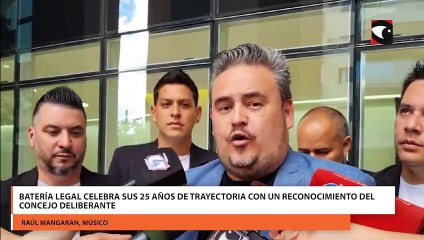 Batería Legal celebra sus 25 años de trayectoria con un reconocimiento del Concejo Deliberante