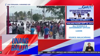 Maraming stranded na sasakyan dahil Bagyong Kristine, pila mula San Fernando hanggang Pamplona | Unang Balita