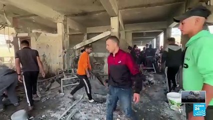Gaza: Israel bombardea escuela en Nuseirat y mata a 17 personas, incluidos niños