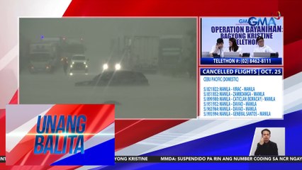 Volunteer groups, namahagi ng pagkain sa mga nasalanta at stranded dahil sa Bagyong Kristine | Unang Balita