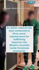 Ketamine trafficked into Western Australia inside Christmas ornaments