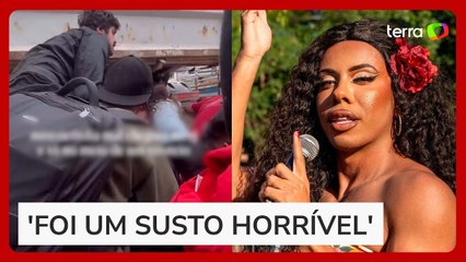 Atriz de 'Renascer' registra momentos de tensão em tiroteio no Rio