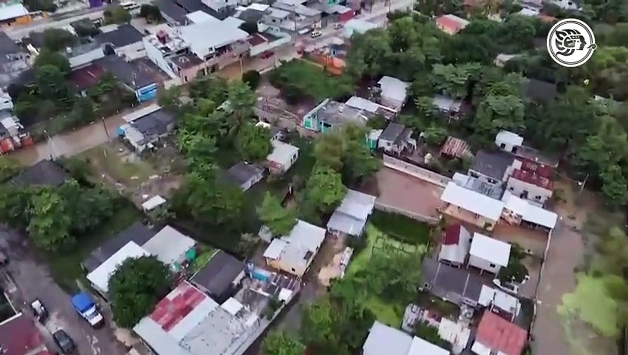Alerta en Minatitlán: río Coatzacoalcos sube más de 70 cm en 12 horas; inundación afecta la zona centro