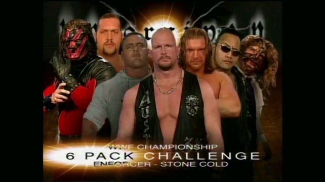 Triple H vs The Rock vs Kane vs The Big Show vs Mankind vs The British Bulldog Stone Cold Steve Austin As Special Enforcer 6-Pack Challenge Unforgiven 1999 26/9/99