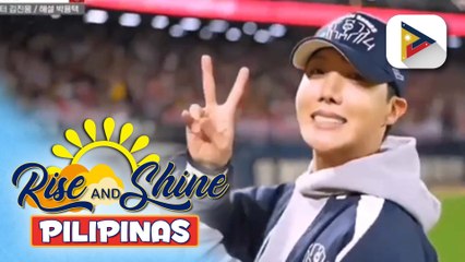 TALK BIZ | j-hope ng BTS, lumahok sa Korean Series baseball game matapos ma-discharge sa military