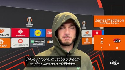 Playful Maddison compares Spurs teenager Mikey Moore to Neymar