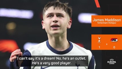 Playful Maddison compares Spurs teenager Mikey Moore to Neymar