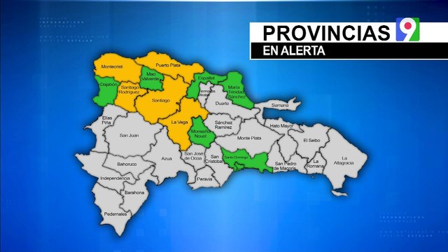 COE eleva a doce las provincias en alerta por lluvias